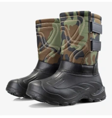 Winter outdoor men's snow boots with the most favorable price, waterproof, anti-skid, warm and high top