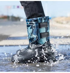 Winter outdoor men's snow boots with the most favorable price, waterproof, anti-skid, warm and high top