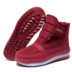 Bairuilun New Shoes Fashion Men's and Women's Snow Boots Rubber Anti slip Big Sole Anti splash Upper