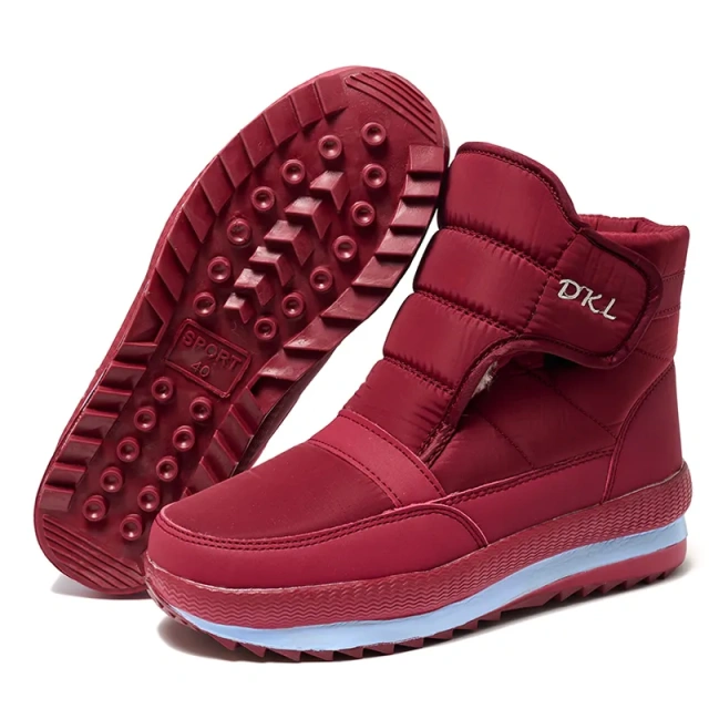 Bairuilun New Shoes Fashion Men's and Women's Snow Boots Rubber Anti slip Big Sole Anti splash Upper