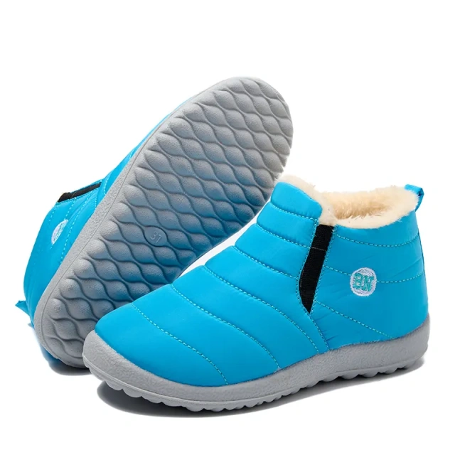 Wholesale custom ankle boots luxury children winter boots warm waterproof snow boots for kids and women
