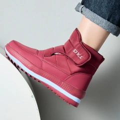 Bairuilun New Shoes Fashion Men's and Women's Snow Boots Rubber Anti slip Big Sole Anti splash Upper