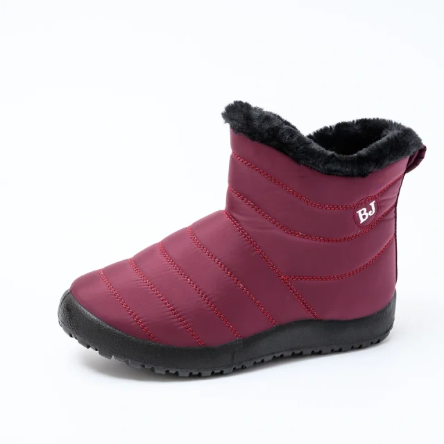 BAIRUILUN Side Zipper Snow Boots Women's Thick Plush Waterproof Cotton Boots