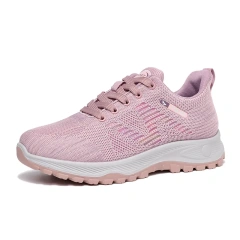 Custom New Trendy Casual Cushioning Jogging Sport Sneakers Shoes Breathable Light Soft Running Shoes For Women