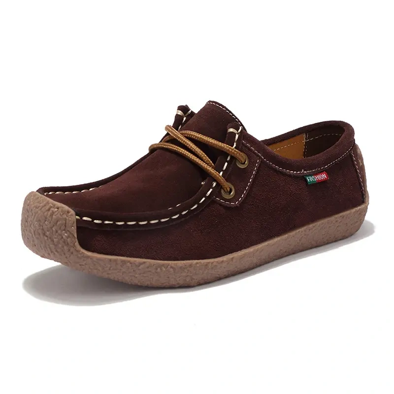 moccasin gommino comfortable women flat shoes fashion anti-slip hard-wearing casual women's plush shoes