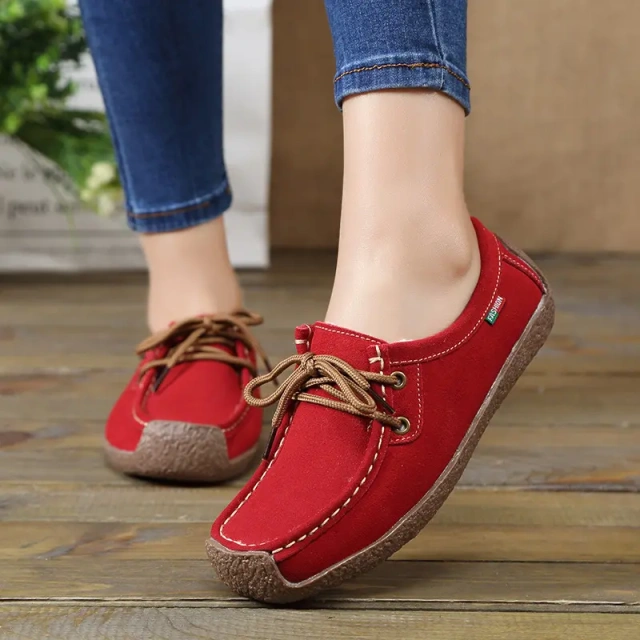 moccasin gommino comfortable women flat shoes fashion anti-slip hard-wearing casual women's plush shoes