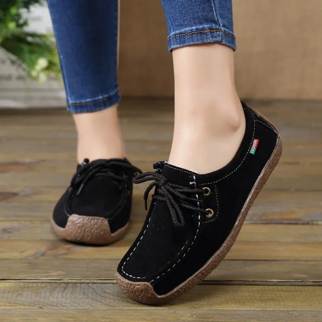 moccasin gommino comfortable women flat shoes fashion anti-slip hard-wearing casual women's plush shoes