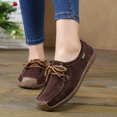 moccasin gommino comfortable women flat shoes fashion anti-slip hard-wearing casual women's plush shoes