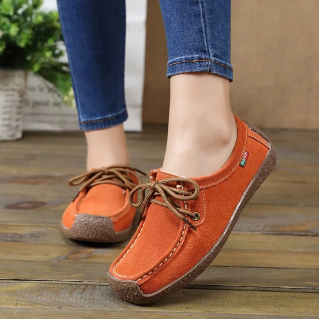 moccasin gommino comfortable women flat shoes fashion anti-slip hard-wearing casual women's plush shoes