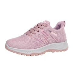 Custom New Trendy Casual Cushioning Jogging Sport Sneakers Shoes Breathable Light Soft Running Shoes For Women
