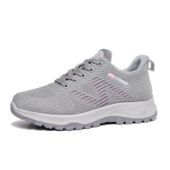Custom New Trendy Casual Cushioning Jogging Sport Sneakers Shoes Breathable Light Soft Running Shoes For Women