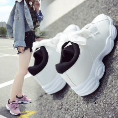 Fashion Mesh Breathable Thick Out Sole Women's Sports Casual Shoes Walking Style Light Casual Shoes Sneakers For Girl