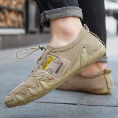 Fashionable and anti slip popular large size men's shoes, low cut casual leather shoes