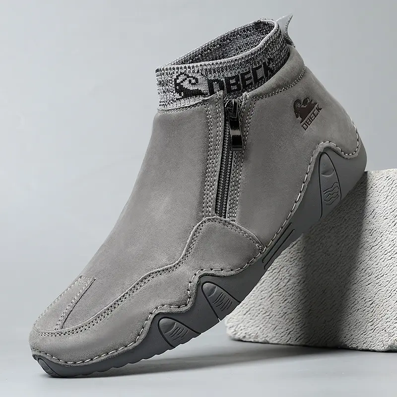 New Vintage Martin Boots Men's Large Cowhide Upper High Top Durable Outdoor Casual Shoes