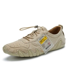 Fashionable and anti slip popular large size men's shoes, low cut casual leather shoes