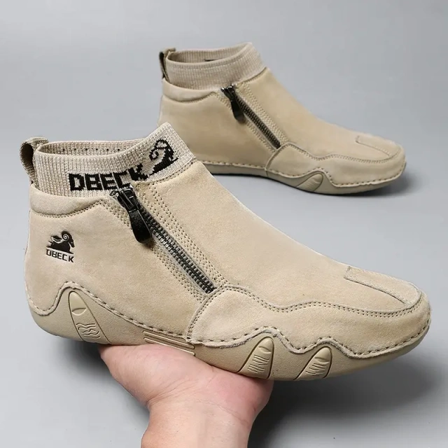 New Vintage Martin Boots Men's Large Cowhide Upper High Top Durable Outdoor Casual Shoes