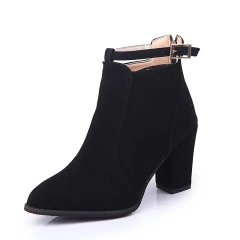 fashion Women's boots Spring and autumn Martin boots High heeled oversized shoes new thick heel heels pointed