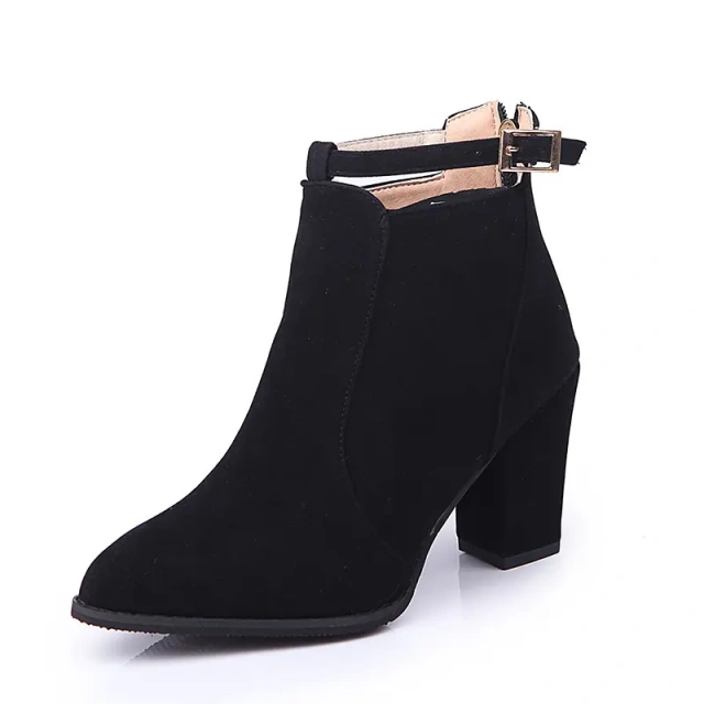 fashion Women's boots Spring and autumn Martin boots High heeled oversized shoes new thick heel heels pointed