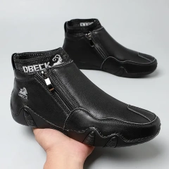 New Vintage Martin Boots Men's Large Cowhide Upper High Top Durable Outdoor Casual Shoes
