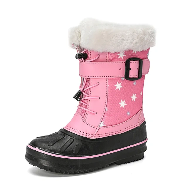 Wholesale New Style Fashion Luxury Children Winter Snow Boots Small Size Waterproof Anti-slip Snow Boots