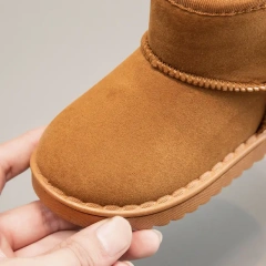 Fashion Plush Warm Winter Boots Baby Toddler Children Snow Boots Shoes For Boys Girls Winter Shoes Non-Slip Kids Ankle Boots