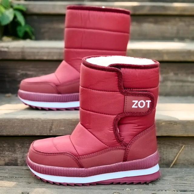 Top Quality snow boots with plush Middle-upper cotton shoes women's snow boot for kids