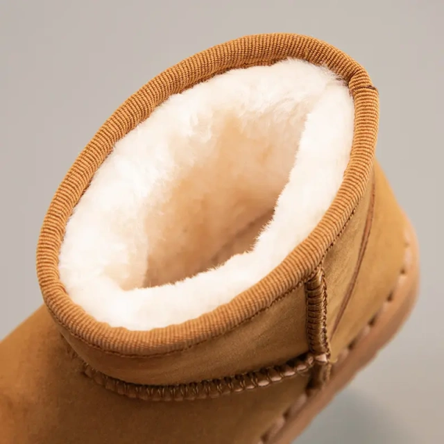 Fashion Plush Warm Winter Boots Baby Toddler Children Snow Boots Shoes For Boys Girls Winter Shoes Non-Slip Kids Ankle Boots