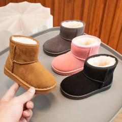 Fashion Plush Warm Winter Boots Baby Toddler Children Snow Boots Shoes For Boys Girls Winter Shoes Non-Slip Kids Ankle Boots