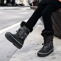 Wholesale New Style Fashion Luxury Children Winter Snow Boots Small Size Waterproof Anti-slip Snow Boots