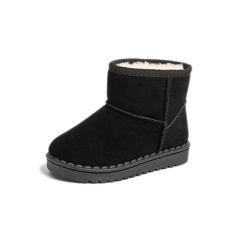 Fashion Plush Warm Winter Boots Baby Toddler Children Snow Boots Shoes For Boys Girls Winter Shoes Non-Slip Kids Ankle Boots