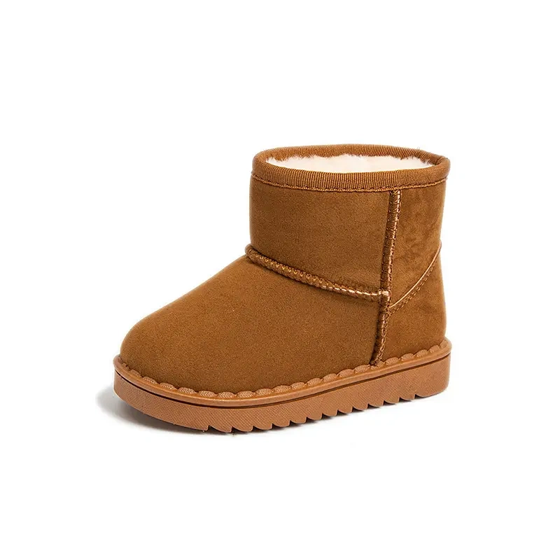 Fashion Plush Warm Winter Boots Baby Toddler Children Snow Boots Shoes For Boys Girls Winter Shoes Non-Slip Kids Ankle Boots
