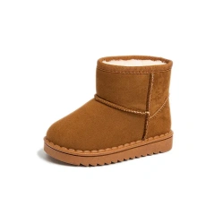 Fashion Plush Warm Winter Boots Baby Toddler Children Snow Boots Shoes For Boys Girls Winter Shoes Non-Slip Kids Ankle Boots