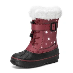 Wholesale New Style Fashion Luxury Children Winter Snow Boots Small Size Waterproof Anti-slip Snow Boots