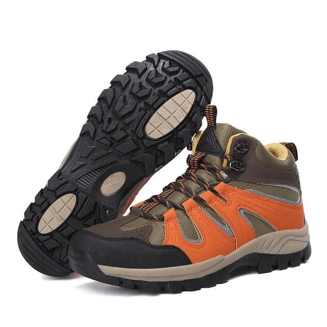 Large size men's outdoor high top mountaineering shoes Wholesale men's hiking travel running style shoes