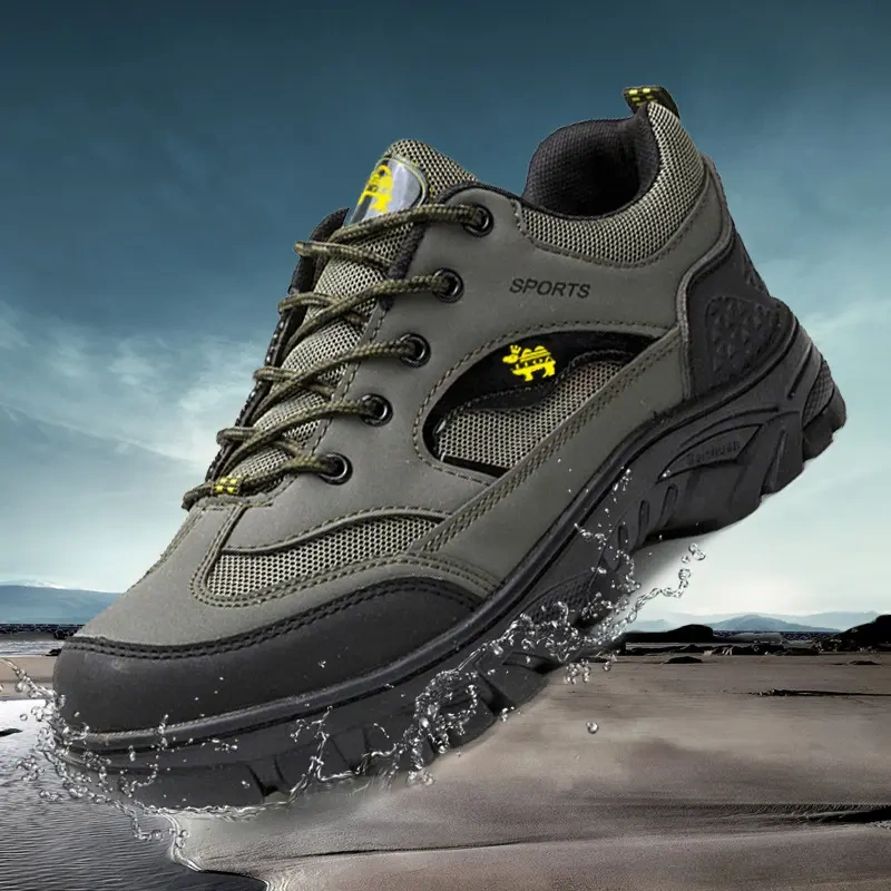 Autumn outdoor mountaineering jogging shoes waterproof non-slip hiking shoes work shoes men