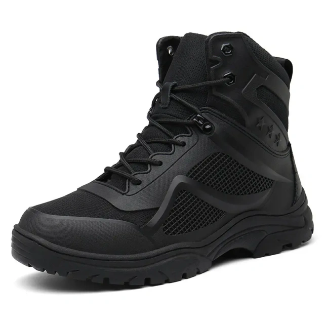 High-Quality Men's High Top Hiking Boots Soft And Comfortable Outdoor Shoes With Anti-Slip Outsole For Men