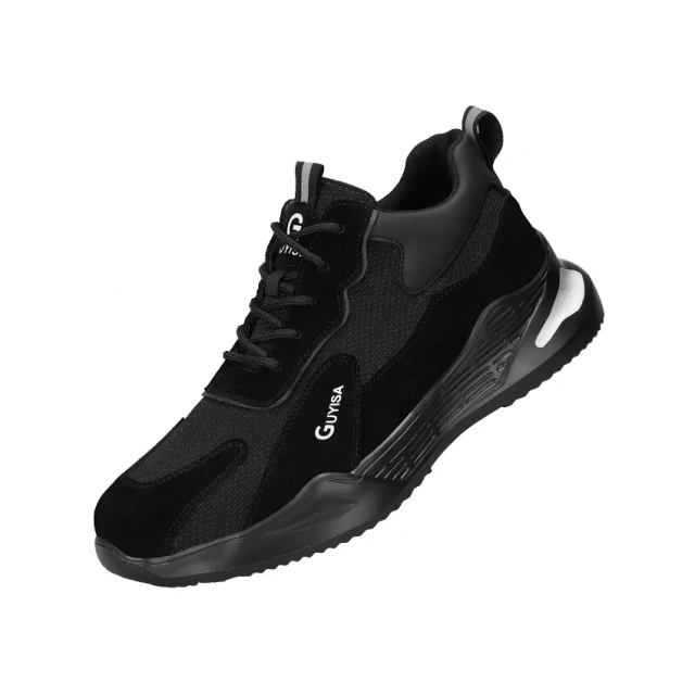 Wholesale men' s anti impact anti puncture steel toe safety shoes soft lightweight wear-resistant work safety shoes