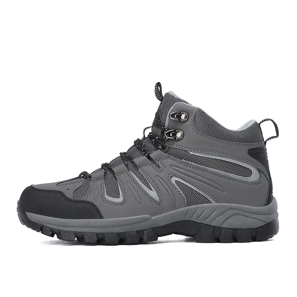 Large size men's outdoor high top mountaineering shoes Wholesale men's hiking travel running style shoes