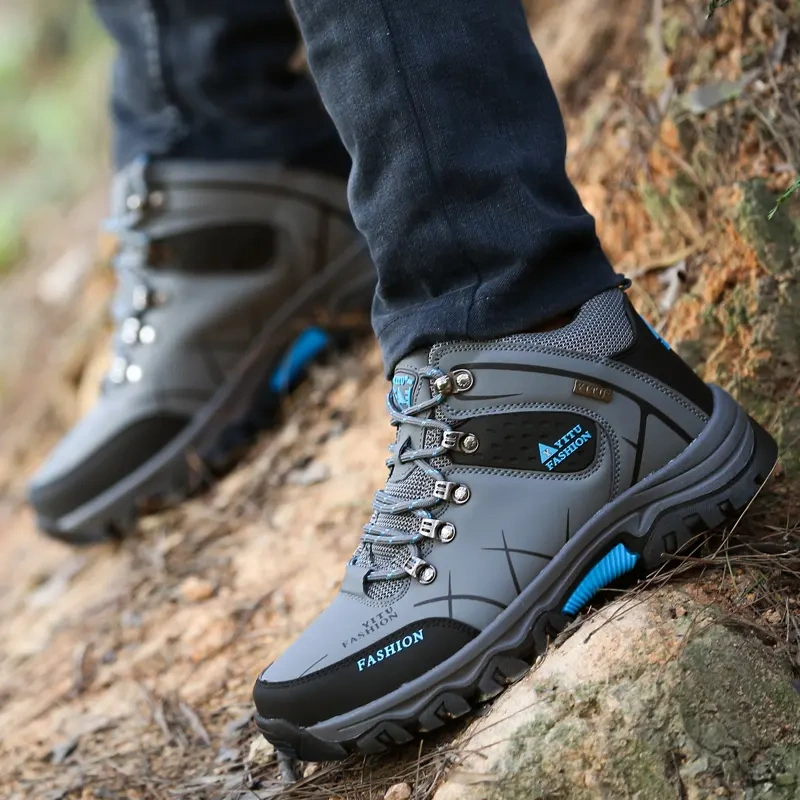Tourism and Sports Mountaineering Men's Hiking Shoes Male Autumn Outdoor Large Size Hiking Shoes For Men
