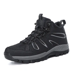 Large size men's outdoor high top mountaineering shoes Wholesale men's hiking travel running style shoes