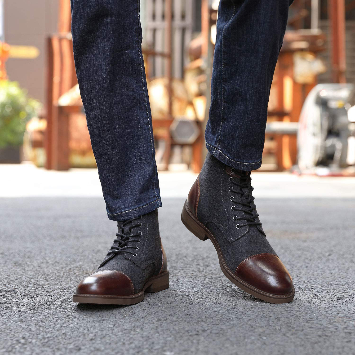 Hot selling high quality autumn and winter mid-top boots casual and comfortable professional design for men shoes
