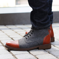 Hot selling high quality autumn and winter mid-top boots casual and comfortable professional design for men shoes
