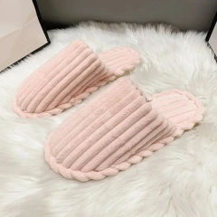 New Models Winter Fashion Soft Anti-slip Outsole Women Slippers Soft Warm Home Thickened Plush Slides Slippers