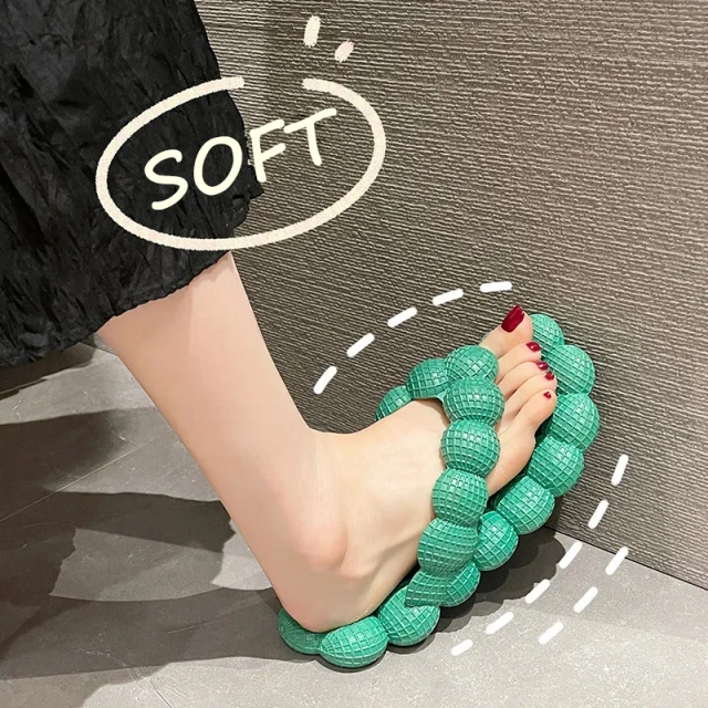New summer anti-slip massage flip-flops for women wholesale unique design indoor beach sandals slippers