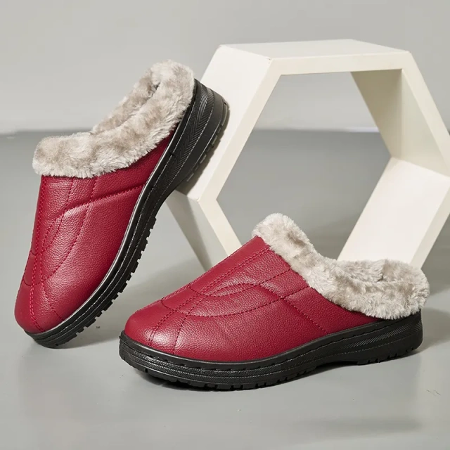 Bairuilun wholesale Home soft warm plush custom slippers for women Solid colors anti-slip thick sole ladies slipper for women