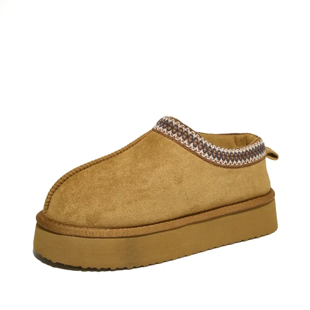 Fashion Warm Comfortable Plush Slipper With Thick Sole Winter Hot Sale Keep Warm Slip On Indoor Slipper