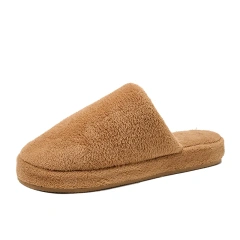 Winter Slippers Women's Home Couple Flat Warm Plush Shoes Home Slipper