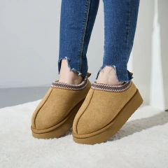 Fashion Warm Comfortable Plush Slipper With Thick Sole Winter Hot Sale Keep Warm Slip On Indoor Slipper