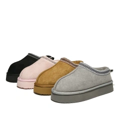 Fashion Warm Comfortable Plush Slipper With Thick Sole Winter Hot Sale Keep Warm Slip On Indoor Slipper