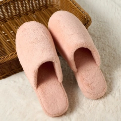 Winter Slippers Women's Home Couple Flat Warm Plush Shoes Home Slipper
